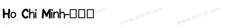 Ho Chi Minh字体转换